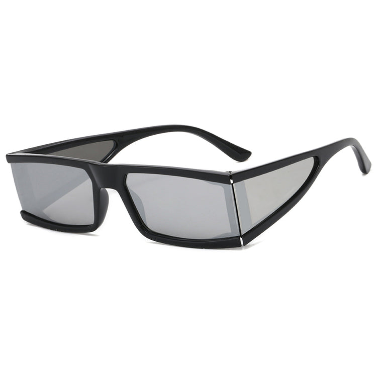 FRANKIE Unisex UV400 Rectangle Frame Sunglasses