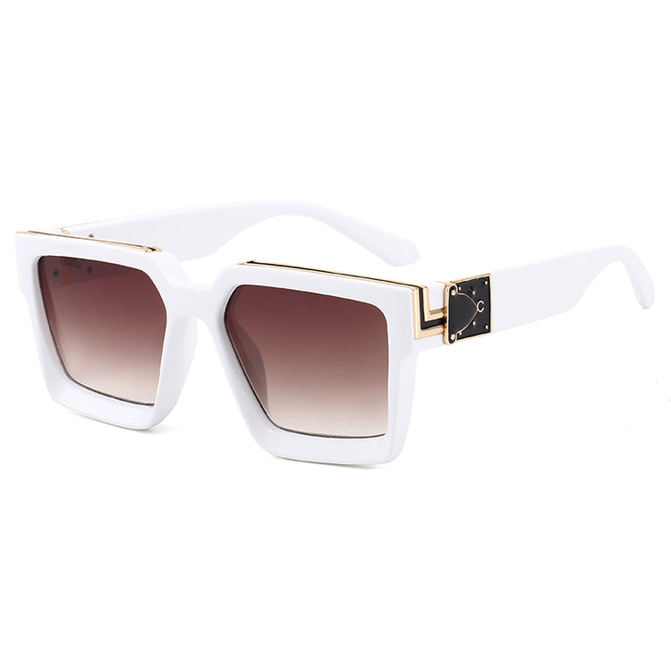 BAILEY UNISEX GRADIENT LENS BLOCK FRAME SUNGLASSES