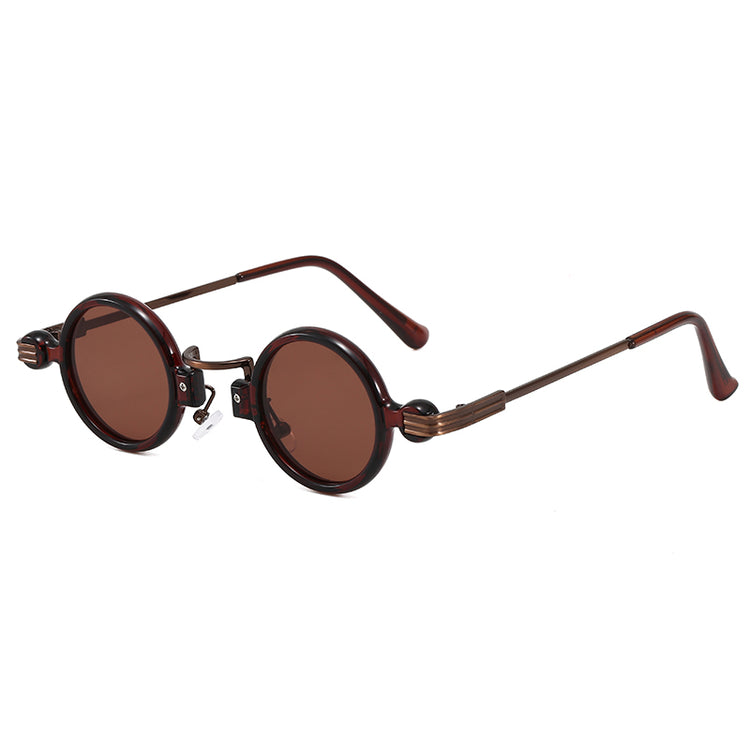 LEE UNISEX UV400 SMALL RETRO STEAMPUNK ROUND GLASSES