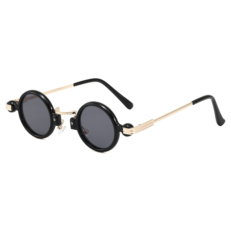 LEE UNISEX UV400 SMALL RETRO STEAMPUNK ROUND GLASSES