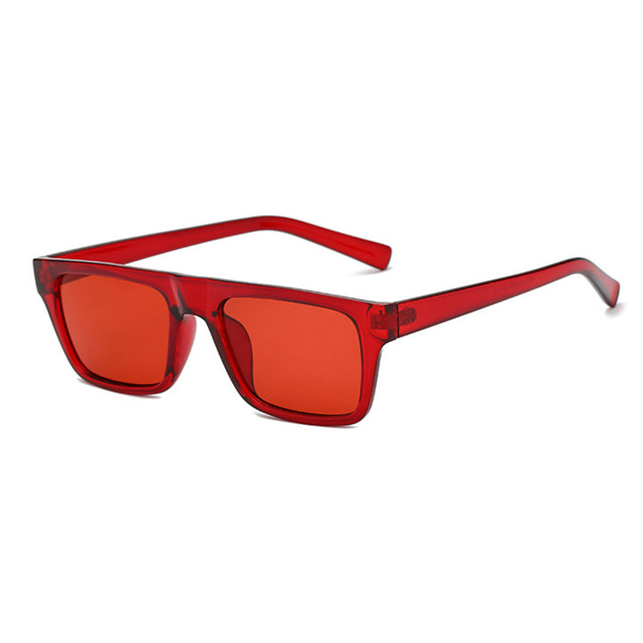 ALEXANDRE UNISEX SMALL GRADIENT RETRO RECTANGULAR FRAME SUNGLASSES