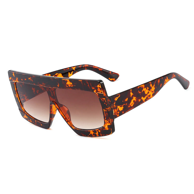 TERRY Unisex Oversized Thick Frame UV400 Sunglasses