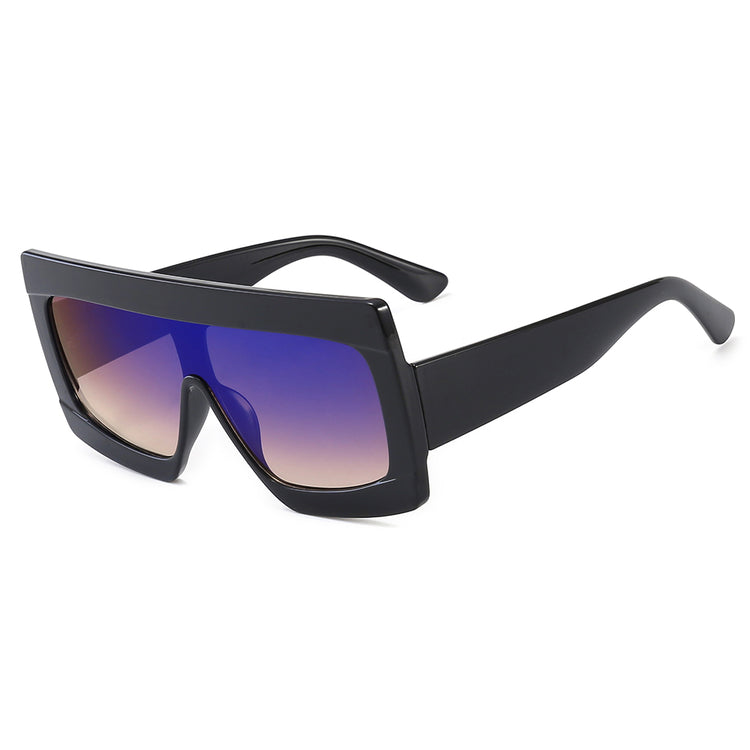TERRY Unisex Oversized Thick Frame UV400 Sunglasses