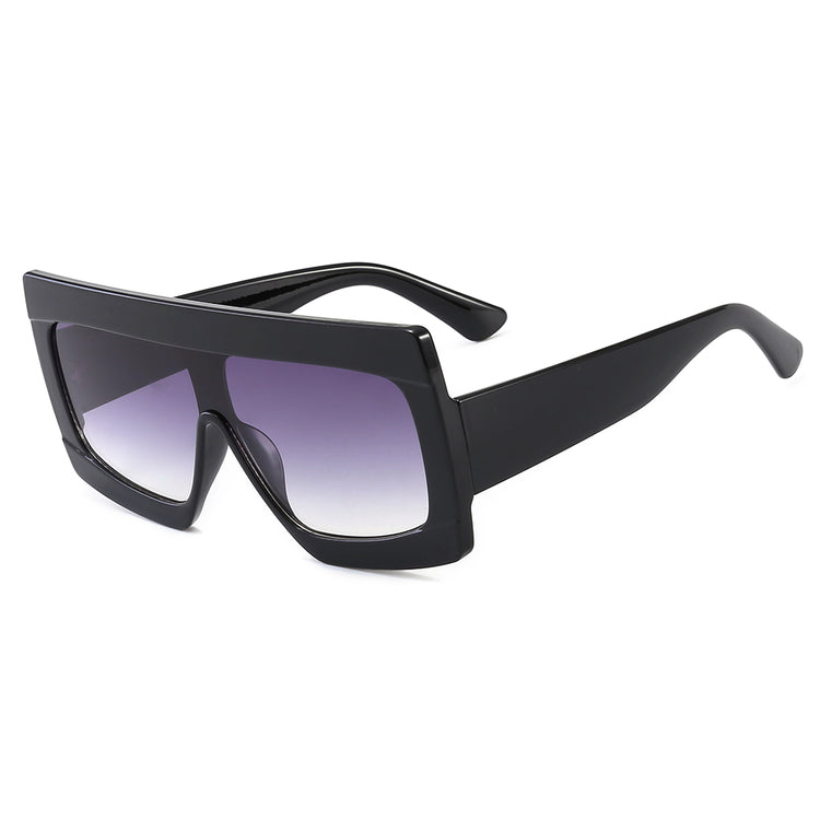 TERRY Unisex Oversized Thick Frame UV400 Sunglasses