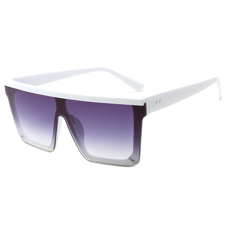SLOANE Unisex Flat Top Square Frame UV400 Sunglasses