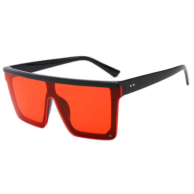 SLOANE Unisex Flat Top Square Frame UV400 Sunglasses