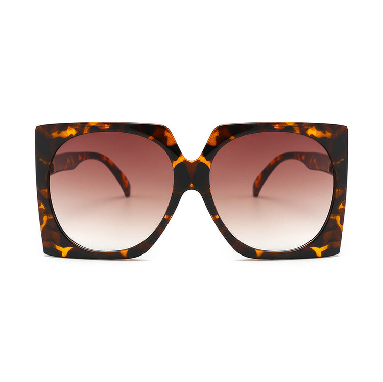 BRENDA WOMEN'S UV 400 OVERSIZED GRADIENT SQUARE FRAME SUNGLASSES