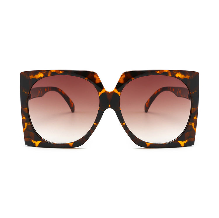 BRENDA WOMEN'S UV 400 OVERSIZED GRADIENT SQUARE FRAME SUNGLASSES