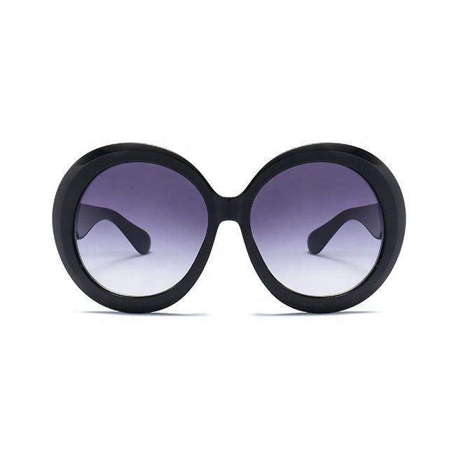 LORI OVERSIZED RETRO ROUND GRADIENT WOMEN'S SUNGLASSES