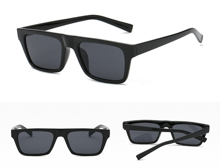 ALEXANDRE UNISEX SMALL GRADIENT RETRO RECTANGULAR FRAME SUNGLASSES