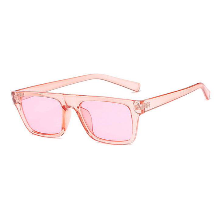 ALEXANDRE UNISEX SMALL GRADIENT RETRO RECTANGULAR FRAME SUNGLASSES