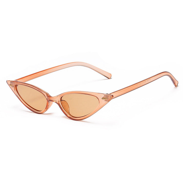 TRINA Women's Small Triangle Rivet Cat Eye UV400 Sunglasses