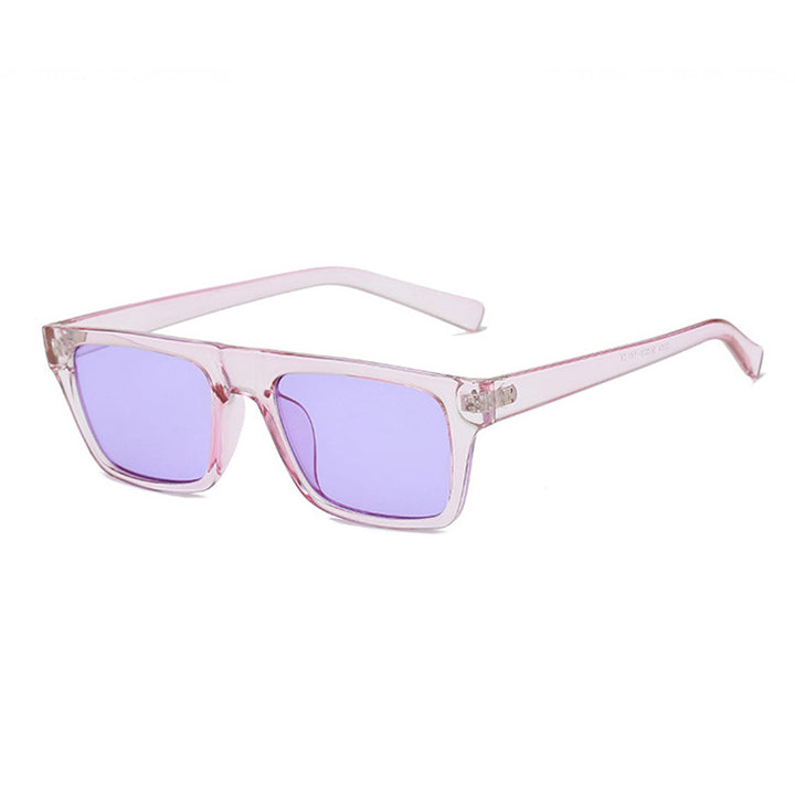 ALEXANDRE UNISEX SMALL GRADIENT RETRO RECTANGULAR FRAME SUNGLASSES