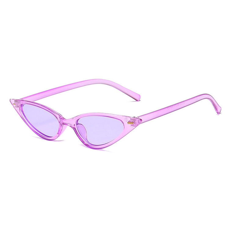 TRINA Women's Small Triangle Rivet Cat Eye UV400 Sunglasses