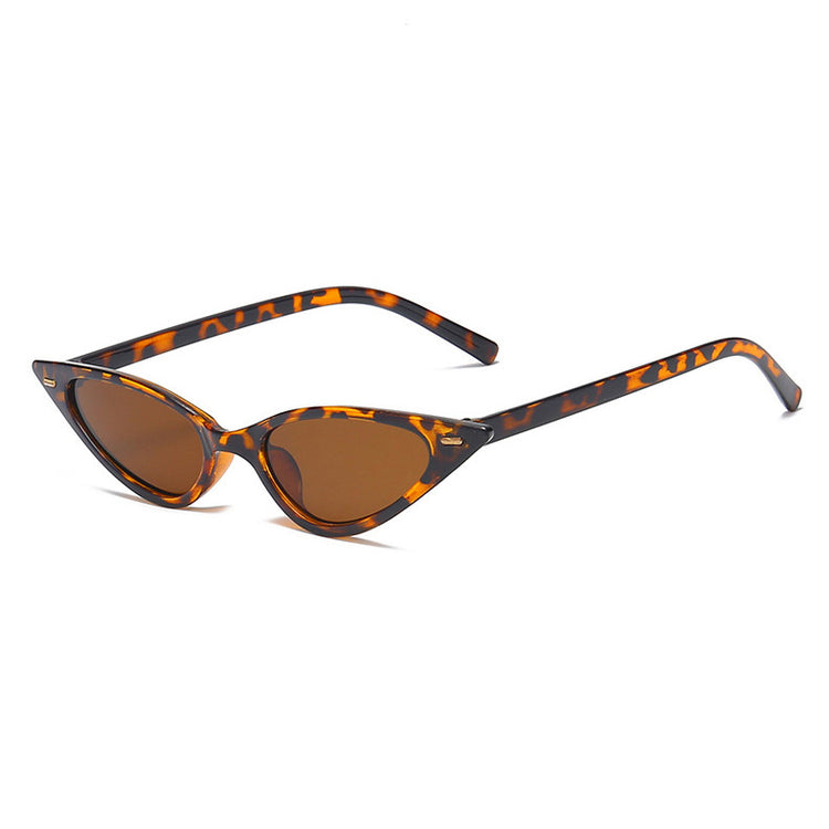 TRINA Women's Small Triangle Rivet Cat Eye UV400 Sunglasses