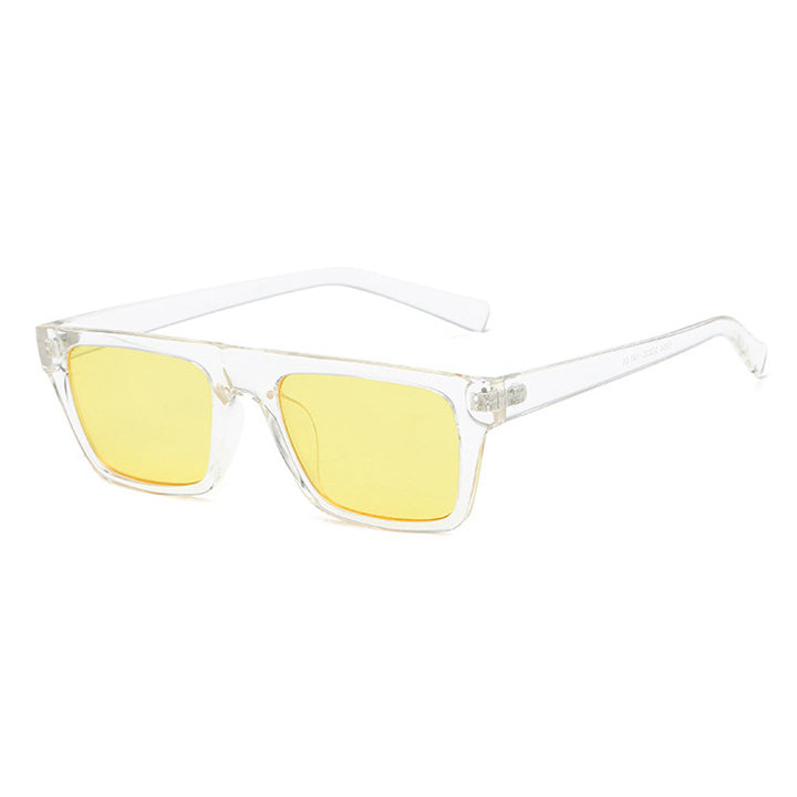 ALEXANDRE UNISEX SMALL GRADIENT RETRO RECTANGULAR FRAME SUNGLASSES