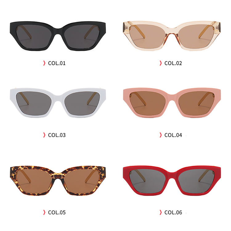 Lorraine Women's Vintage Chain-Link Cat-Eye Sunglasses