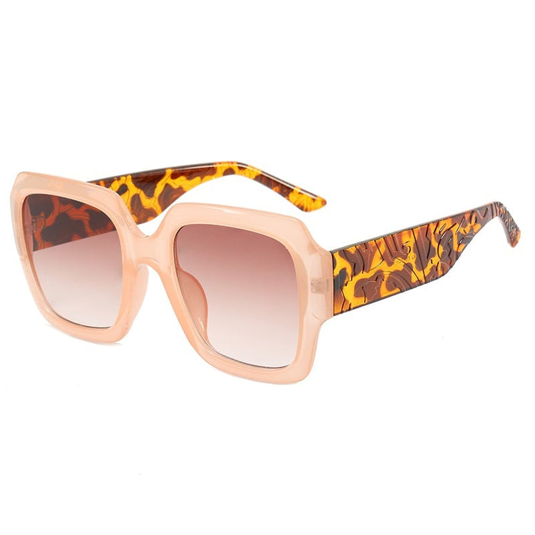 AZURE WOMENS RETRO OVERSIZED SQUARE UV 400 SUNGLASSES