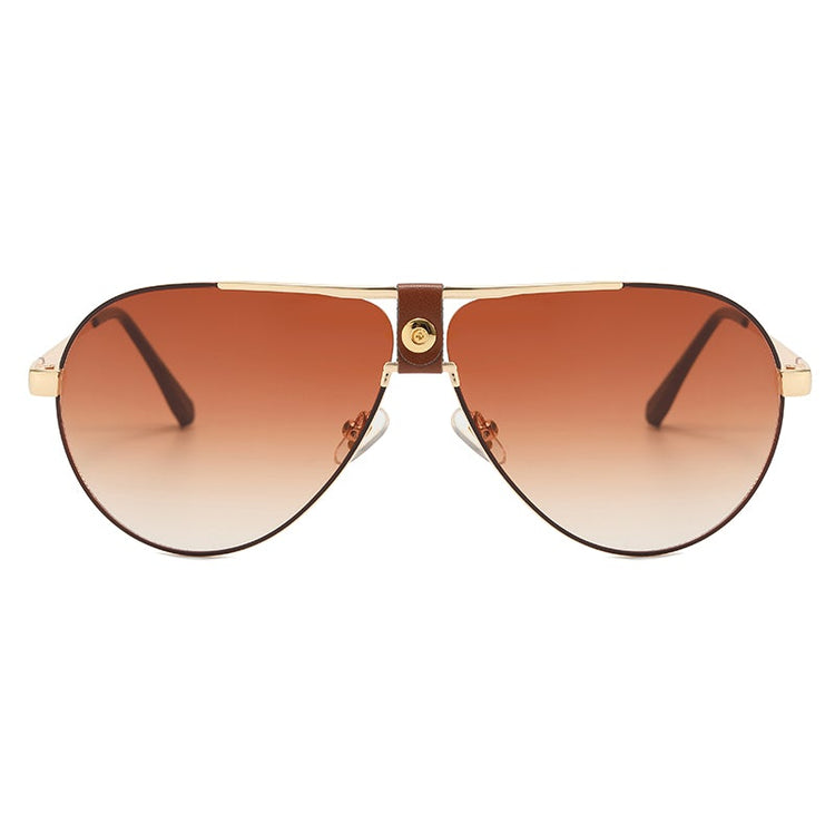 KIERAN METAL AVIATOR FRAME SUNGLASSES -BLACK