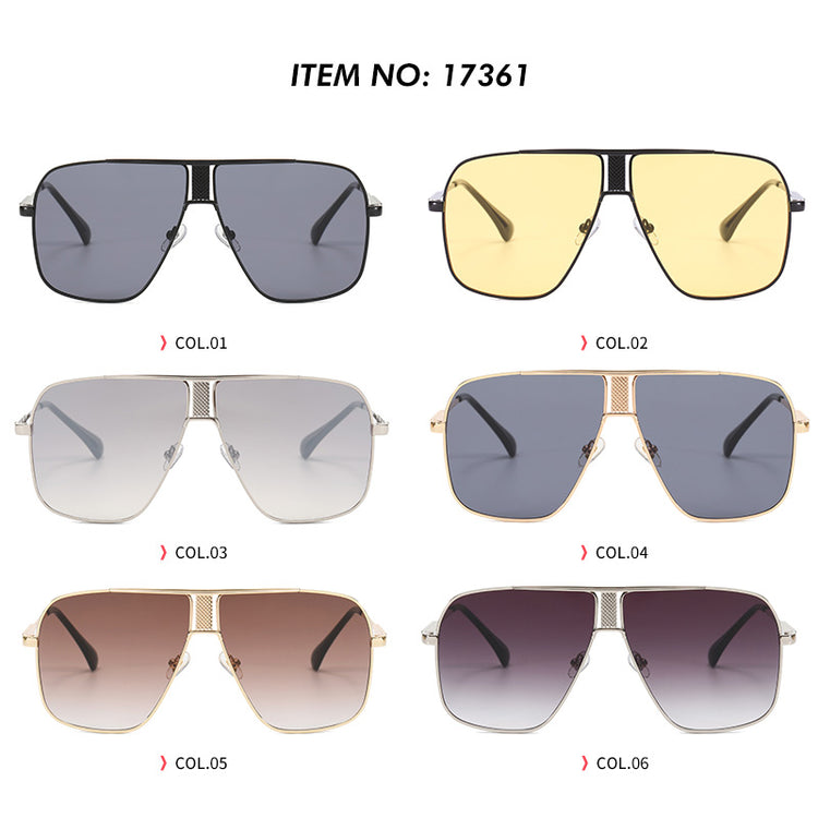 JORDAN UNISEX LARGE UV400 METAL FRAME AVIATOR SUNGLASSES