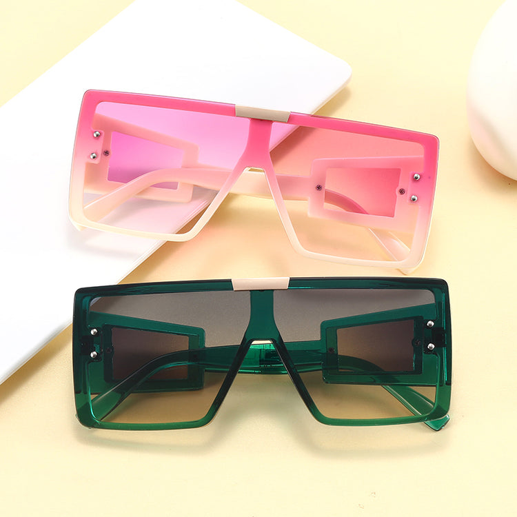 ORLANDO OVERSIZED FLAT TOP FRAME -GREEN