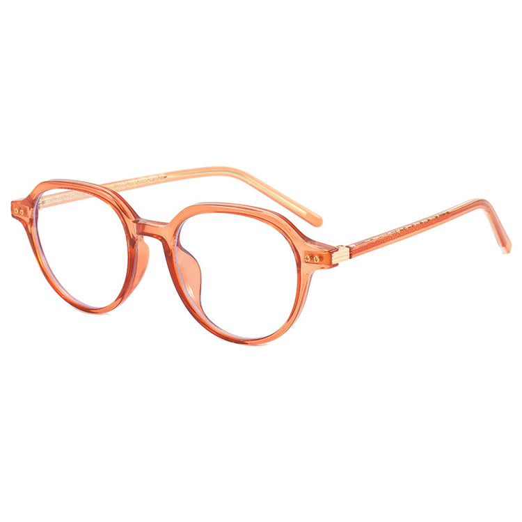 Zaid Unisex Vintage Round Frame Anti-Blue Light Glasses