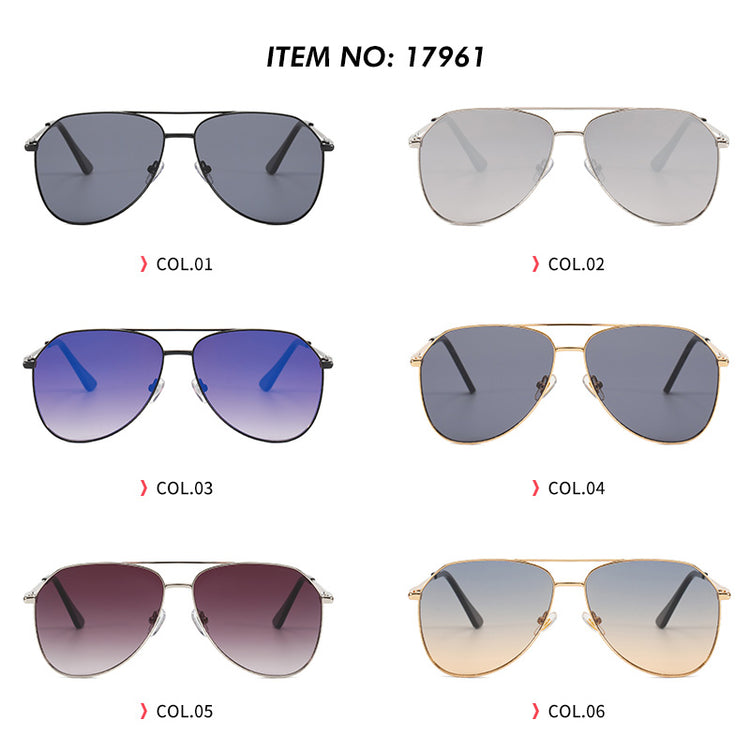 NIX MEN'S METAL AVIATOR FRAME UV400 GRADIENT SUNGLASSES