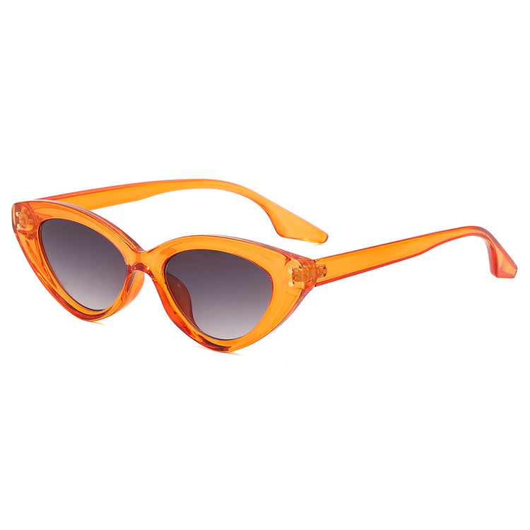 QUINN WOMEN'S UV400 SMALL TRIANGLE CAT-EYE FRAME SUNGLASSES