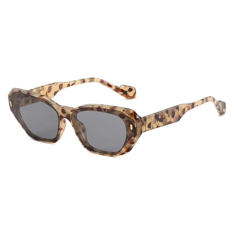 Kaiya Unisex Narrow Cat-Eye UV400 Sunglasses