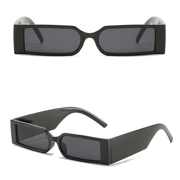 MIA SMALL UNISEX UV400 VINTAGE RECTANGLE SUNGLASSES
