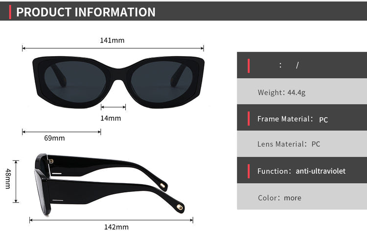 CHARLIE UNISEX UV 4000 RETRO BOLD OVAL FRAME SHADES