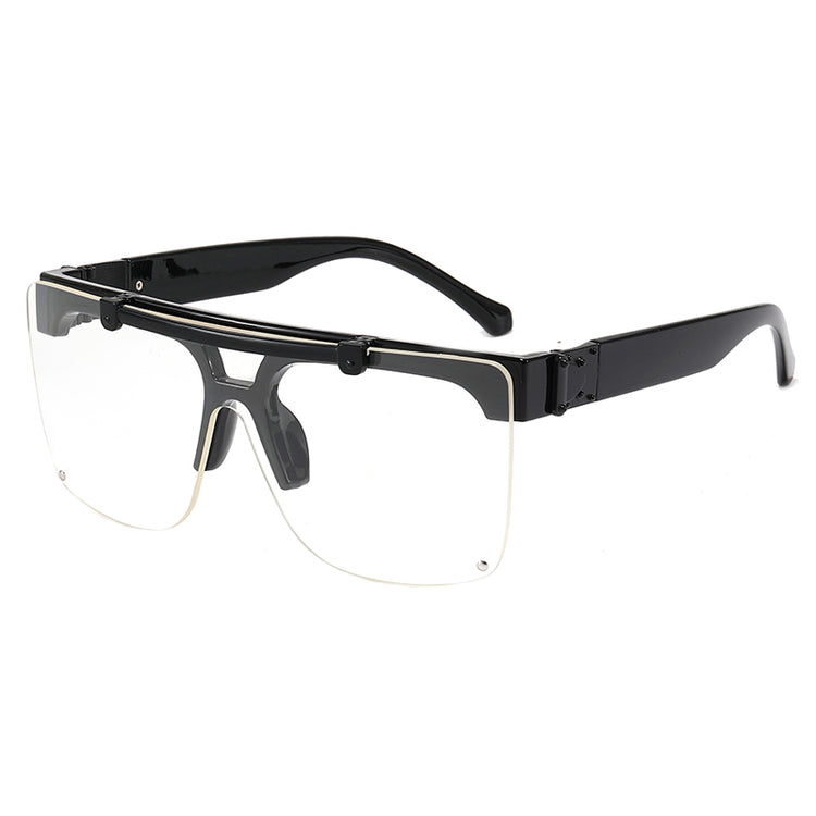 ELI UV400 Unisex Lux Flip-Up Shield Frame Sunglasses