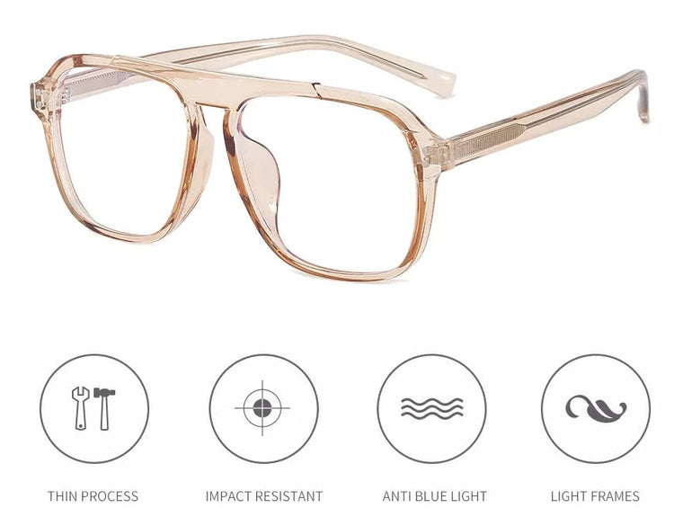 SHANELLE WOMEN'S ANTI-BLUE LIGHT PILOT FRAME SHADES