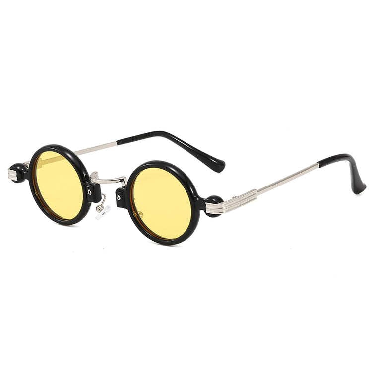 LEE UNISEX UV400 SMALL RETRO STEAMPUNK ROUND GLASSES