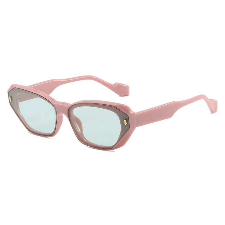 Kaiya Unisex Narrow Cat-Eye UV400 Sunglasses
