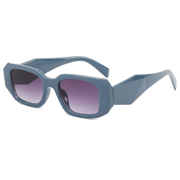 NIC RETRO THICK RECTANGLE FRAME- BLUE