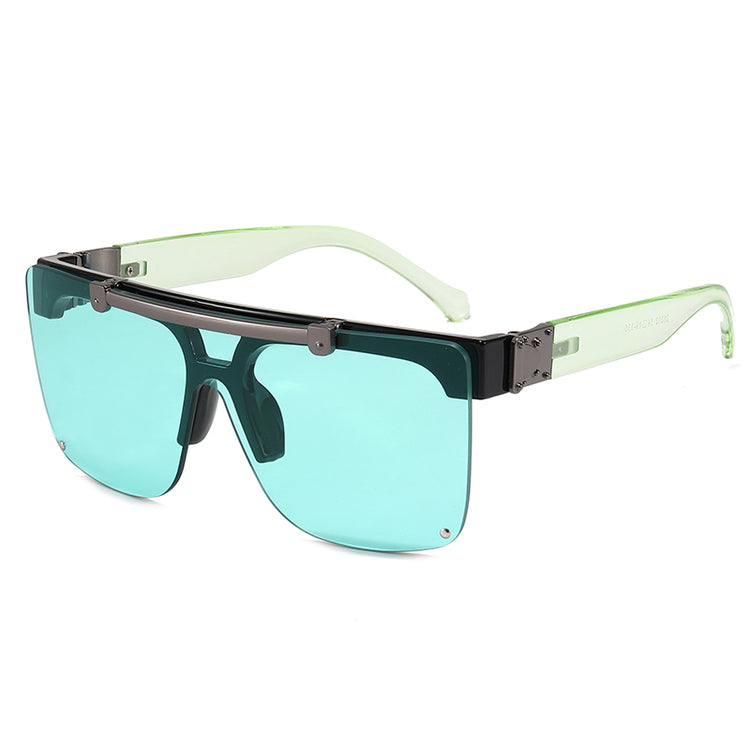 ELI UV400 Unisex Lux Flip-Up Shield Frame Sunglasses