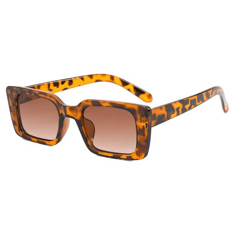 OCEAN SMALL UNISEX UV400  VINTAGE  RECTANGLE METAL FRAME SUNGLASSES