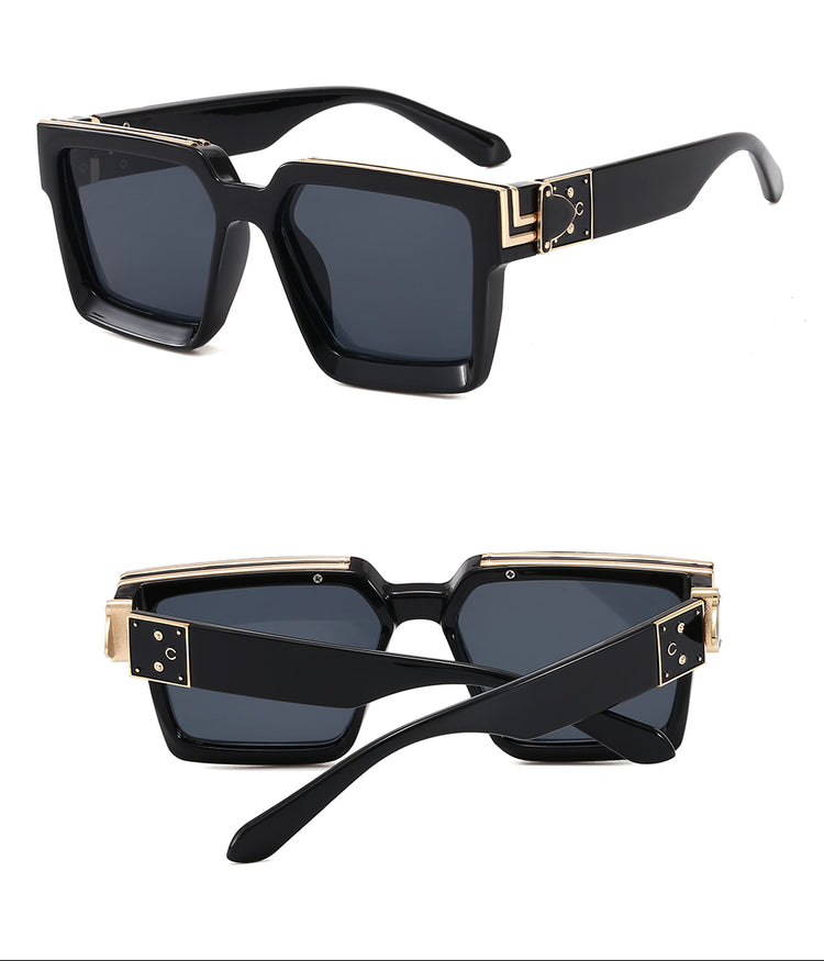 BAILEY UNISEX GRADIENT LENS BLOCK FRAME SUNGLASSES