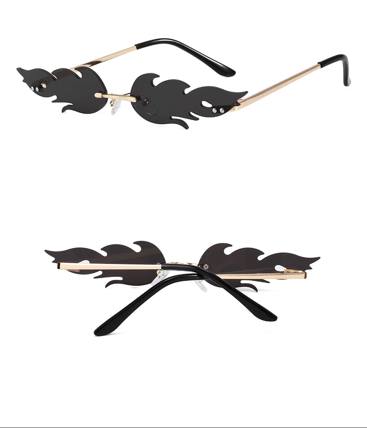 CYRUS UNISEX UV400 GRADIENT FIRE FRAME SUNGLASSES