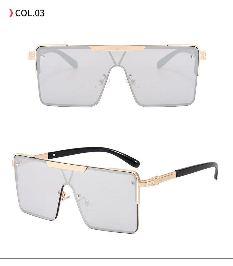 AIDEN UNISEX UV 400 RECTANGLE FRAMELESS FLAT-TOP SHADES