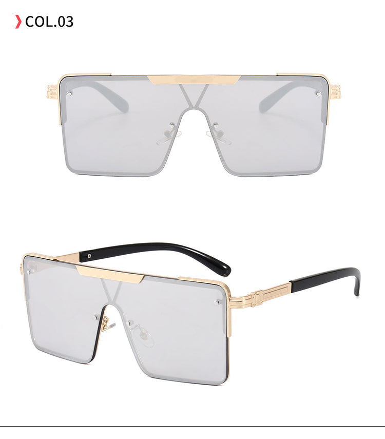 AIDEN UNISEX UV 400 RECTANGLE FRAMELESS FLAT-TOP SHADES