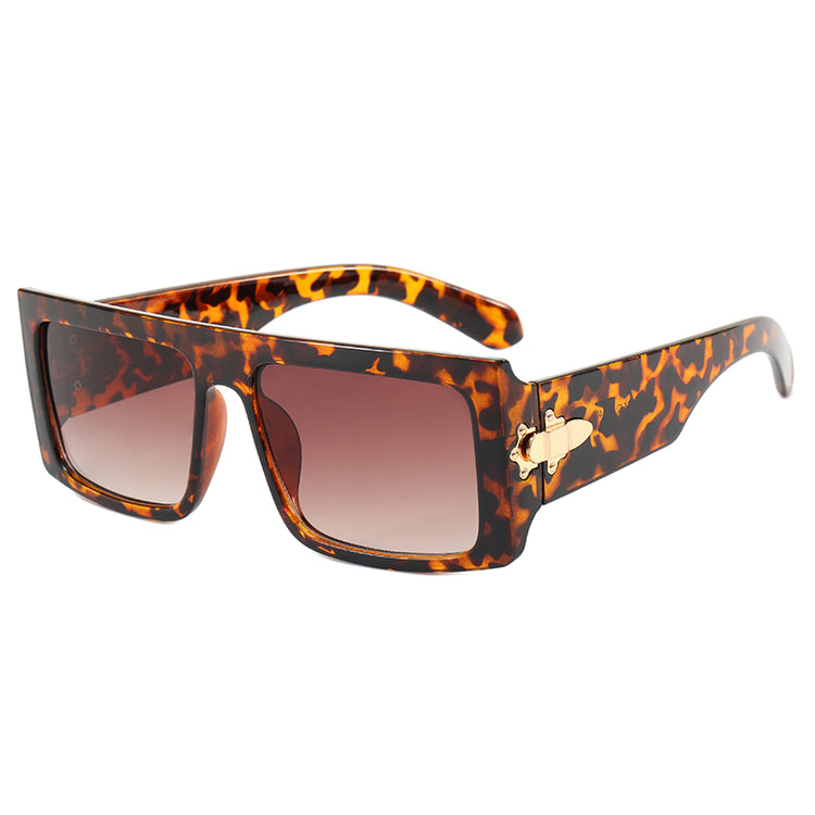MARLO RETRO FLAT TOP RECTANGLE FRAME- TORTOISE