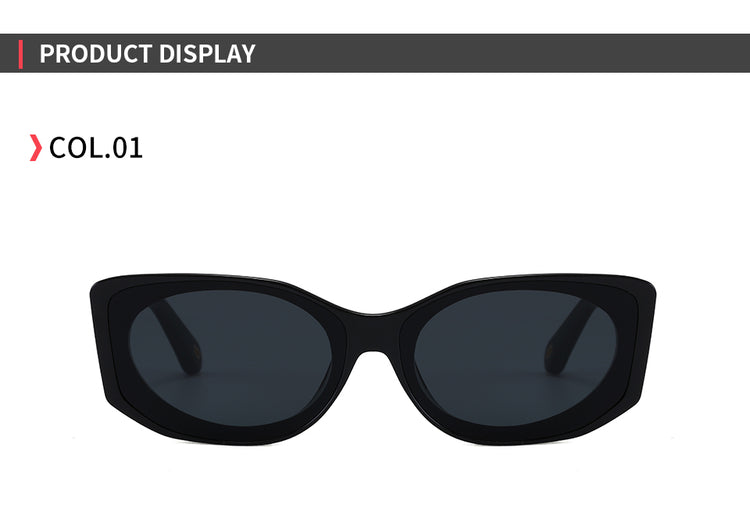CHARLIE Unisex UV400 Retro Bold Oval Frame Shades