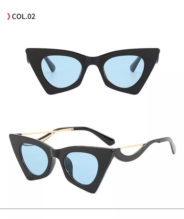 Victoria Womne's Vintage Square Cat Eye UV400 Sunglasses