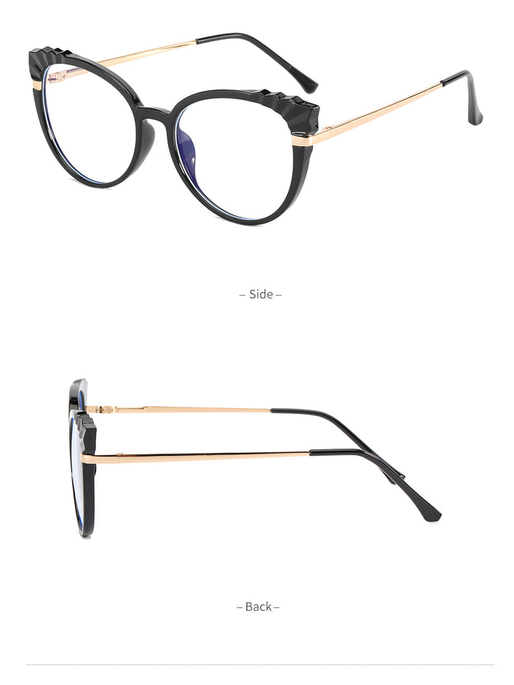 AMY WOMENS TRANSPARENT CAT EYE ANTI BLUE LIGHT BLOCKING GLASSES