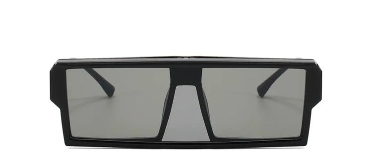 JAY UNISEX FLAT TOP VISOR SQUARE FRAME SUNGLASSES