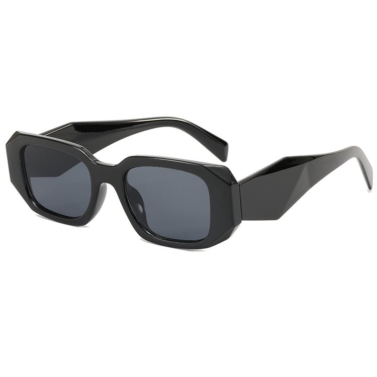 NIC RETRO THICK RECTANGLE FRAME- BLUE
