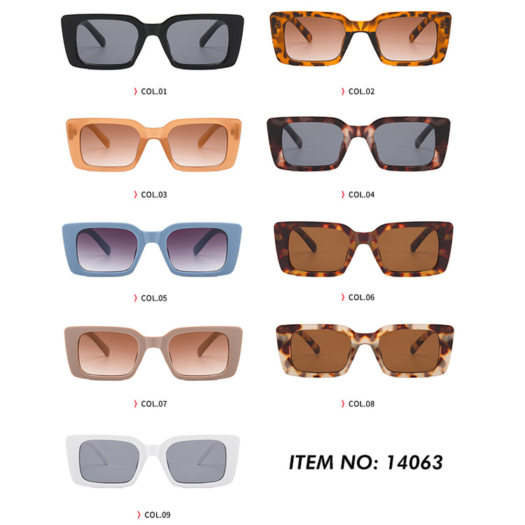 OCEAN SMALL UNISEX UV400  VINTAGE  RECTANGLE METAL FRAME SUNGLASSES