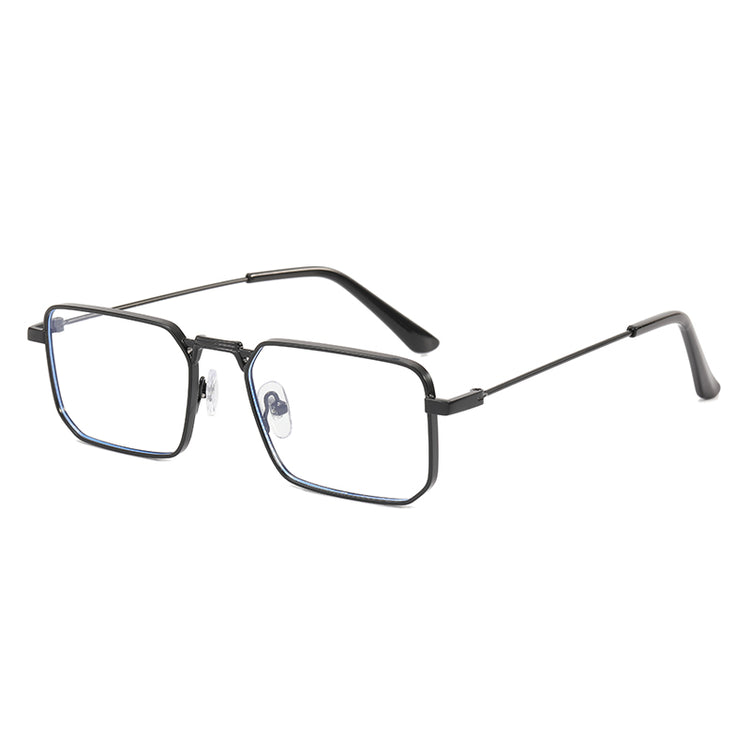 Warren Men's Small Rectangle Metal Frame Sunglasses